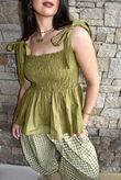 Paloma Bandeau Cami Olive